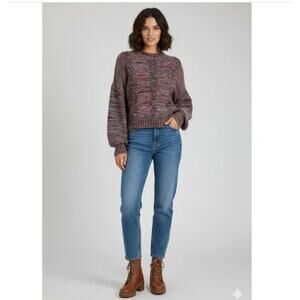 Stine Goya Gio Melange Cable Knit Sweater Wool Alpaca Blend Womens Size‎ Medium